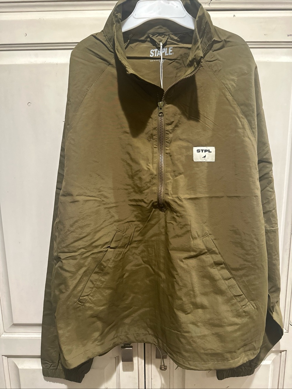 Staple Olive Green Half-Zip Pullover Anorak
